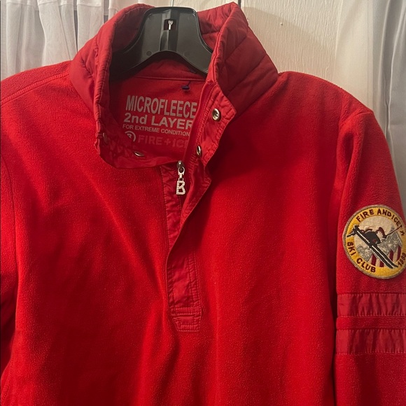 bogner Fire + Ice Microfleece 2nd layer pullover half Zip Red Women’s Large